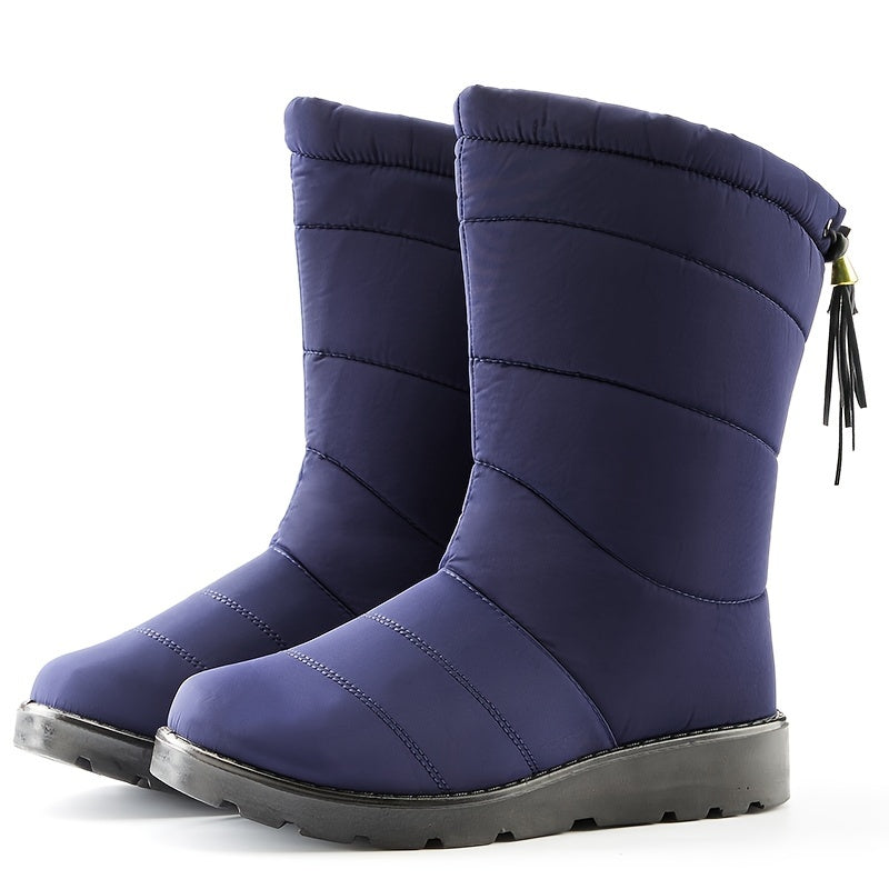 Śniegowce Damskie Ocieplane Do Łydki | Buty Zimowe Antypoślizgowe