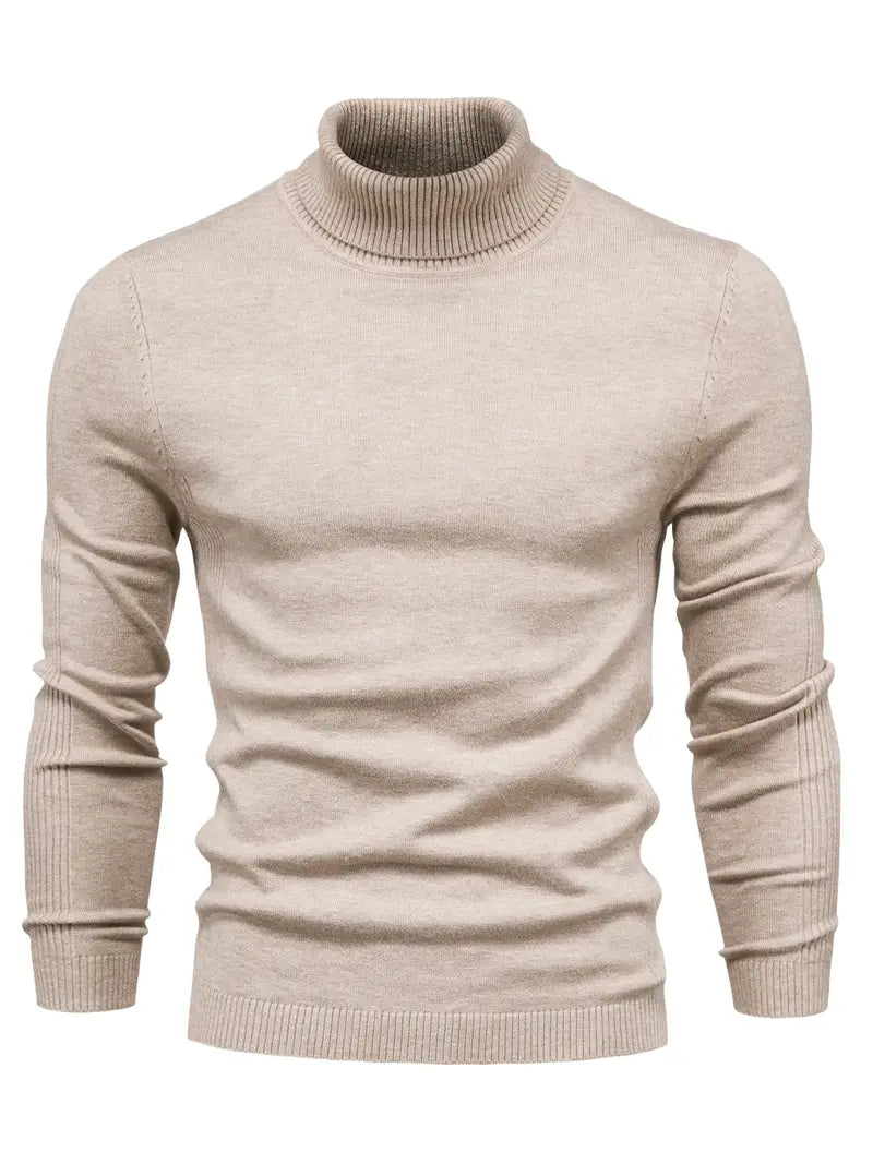 Sweter Męski Slim Fit Długi Rękaw | Smart Casual Na Co Dzień i Do Pracy