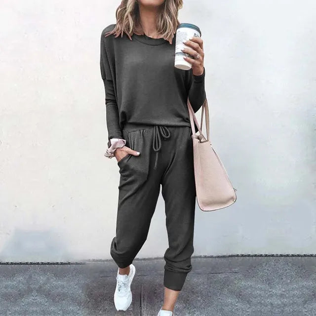 Damskie Komplety Dresowe | Bluza z Długim Rękawem i Spodnie Jogger