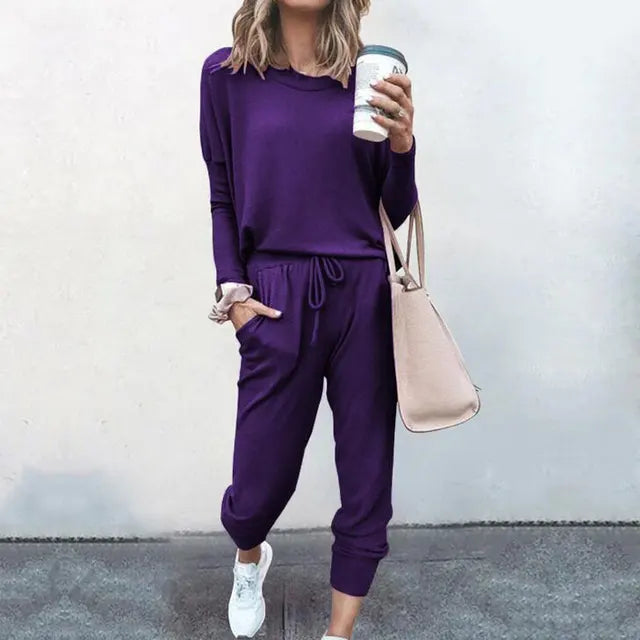 Damskie Komplety Dresowe | Bluza z Długim Rękawem i Spodnie Jogger