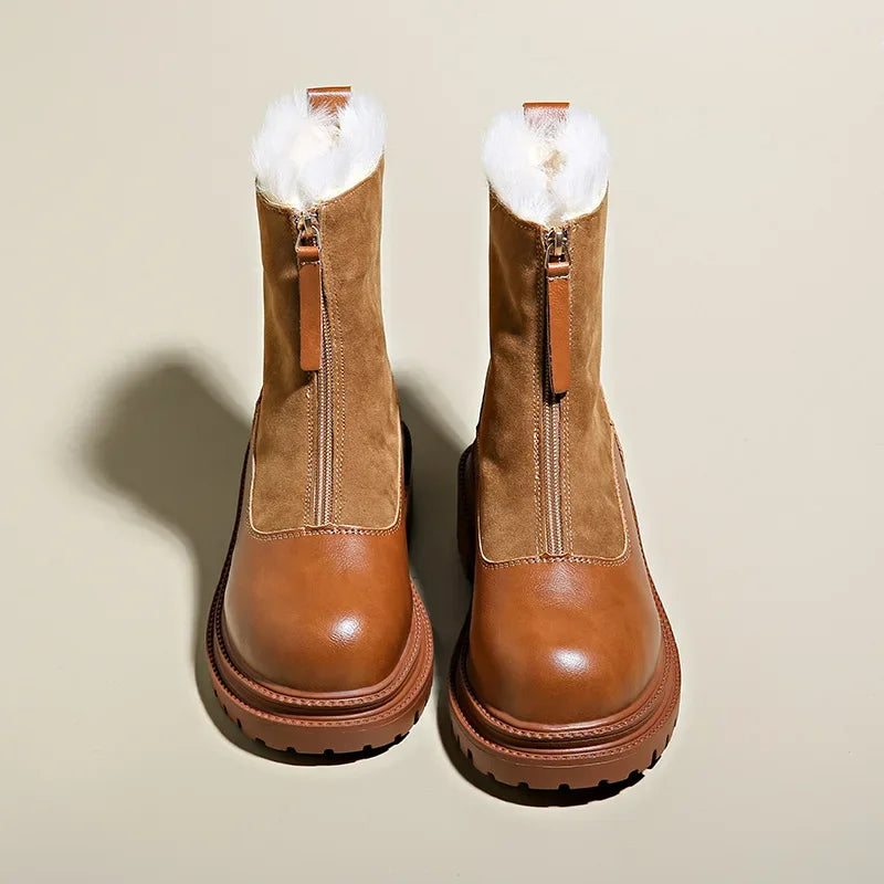 Damskie 艢niegowce Zimowe | Ocieplane z Ciep艂膮 Wy艣ci贸艂k膮 i Stabiln膮 Podeszw膮