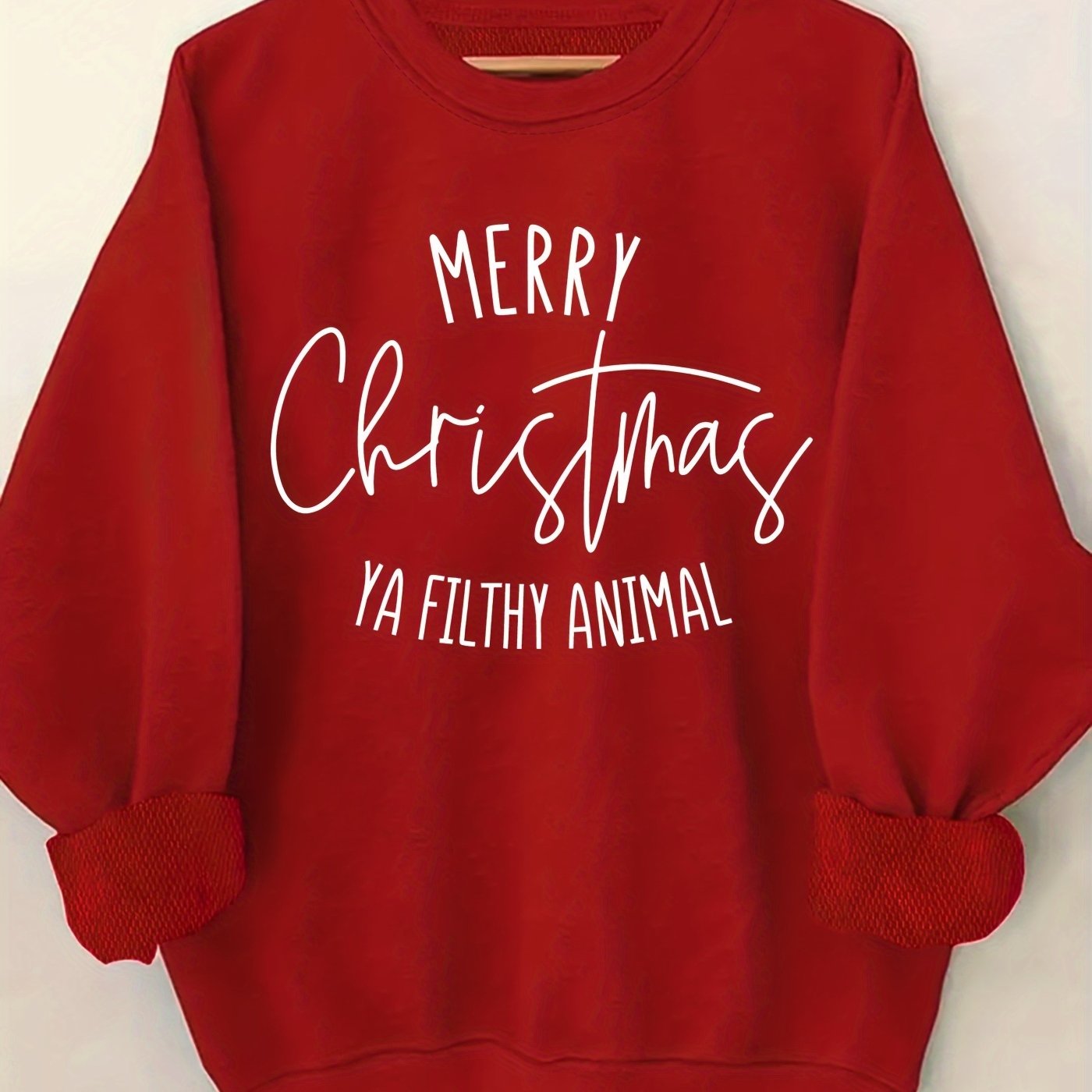 Sweter Świąteczny | Z Napisem Wesołych Świąt