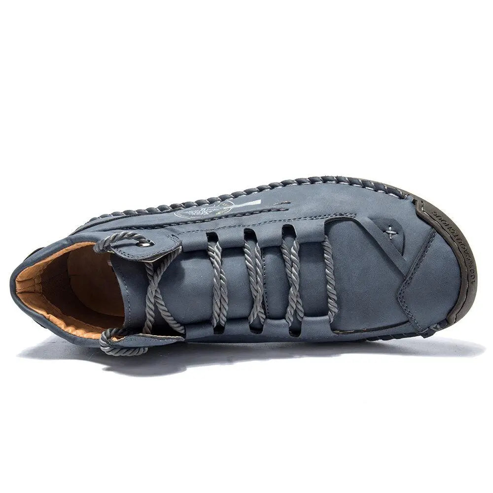 Buty Męskie Zimowe Botki Do Kostki Sznurowane | Antypoślizgowe Na Co Dzień