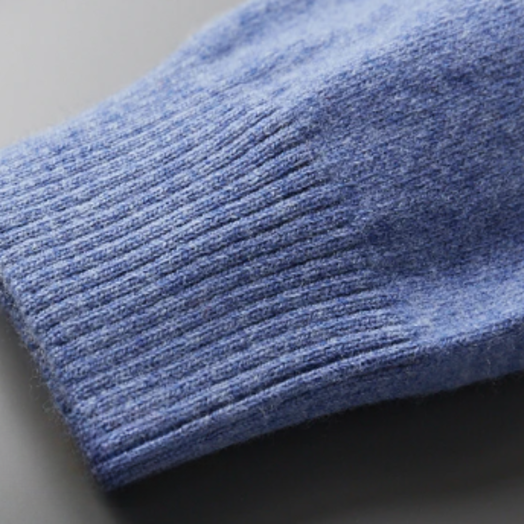 Męski Sweter Polo | Miękki Ciepły Z Kołnierzykiem I Guzikami Do Pracy I Na Co Dzień