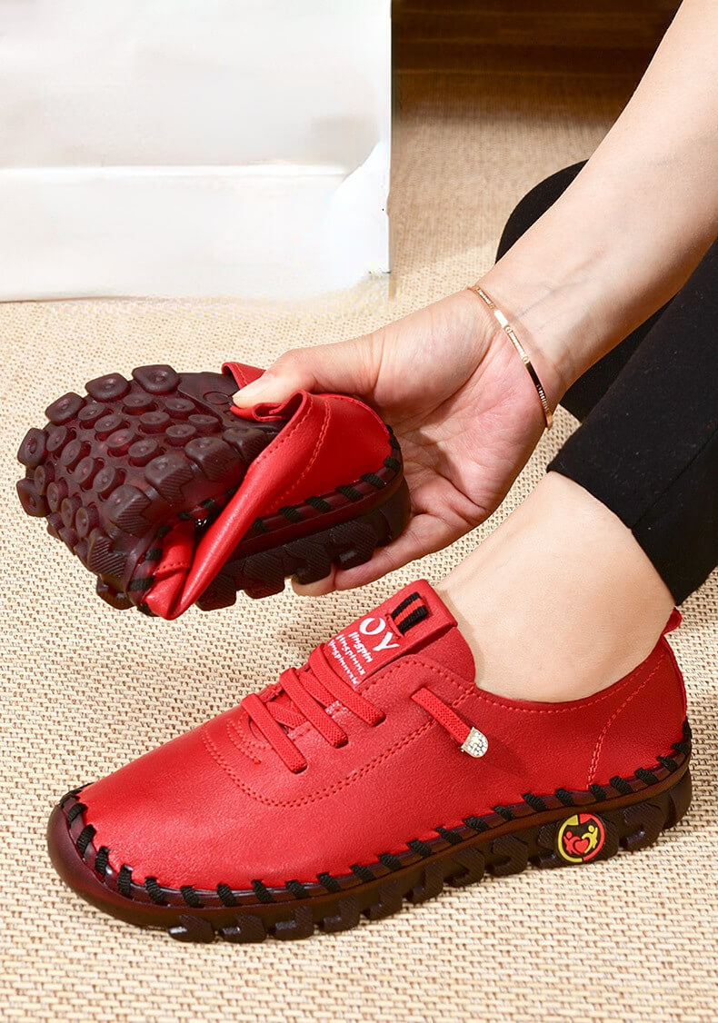 Buty Trekkingowe Damskie | Sznurowane Półbuty Codzienne Z Bieżnikowaną Podeszwą