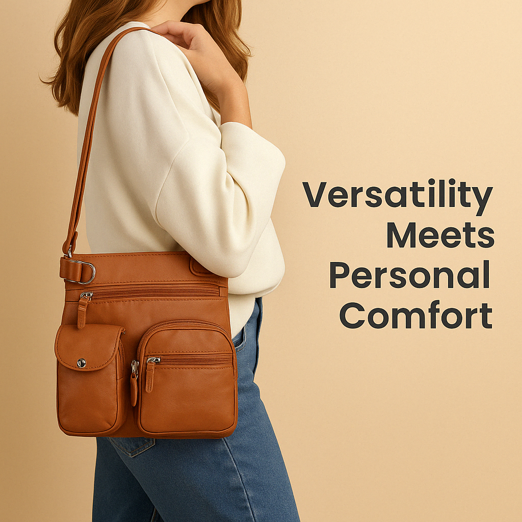 Torebka Damska Antykradzieżowa Konwertowalna Crossbody Plecak | Wielokieszeniowa Na Co Dzień Podróże i Miasto