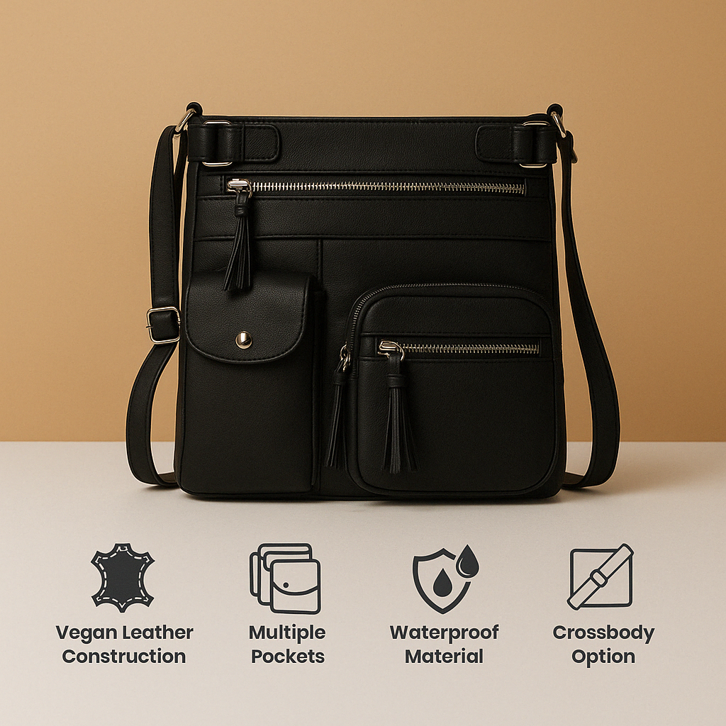 Torebka Damska Antykradzieżowa Konwertowalna Crossbody Plecak | Wielokieszeniowa Na Co Dzień Podróże i Miasto