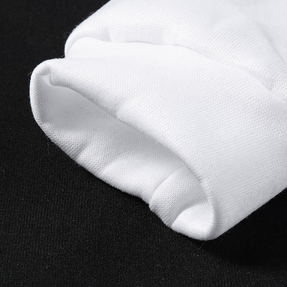 Sweter Męski | Bluza Z Kapturem Z Nadrukiem