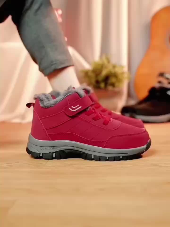 Śniegowce Buty Trekkingowe Damskie | Ocieplane Wodoodporne Antypoślizgowe