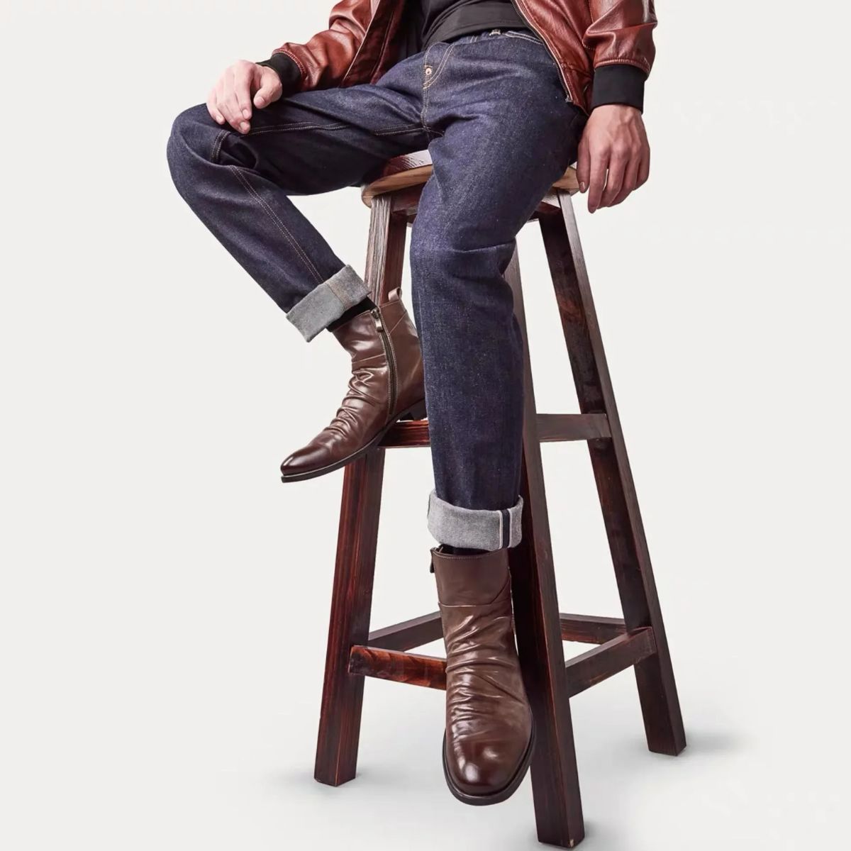 Męskie Buty Zimowe Chelsea Z Zamkiem | Eleganckie