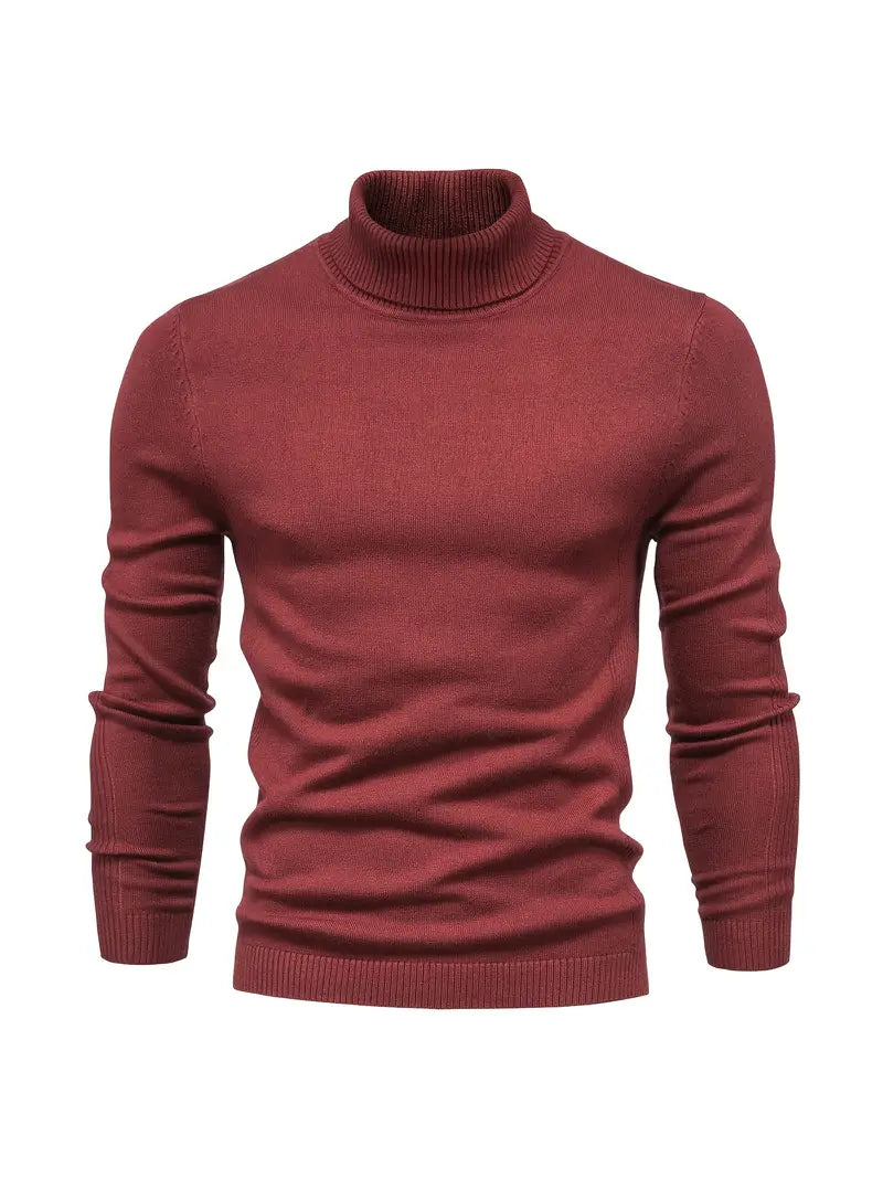 Sweter Męski Slim Fit Długi Rękaw | Smart Casual Na Co Dzień i Do Pracy