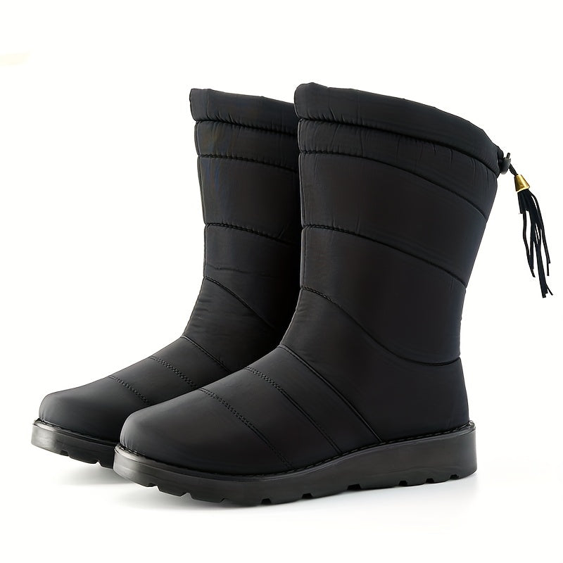 Śniegowce Damskie Ocieplane Do Łydki | Buty Zimowe Antypoślizgowe