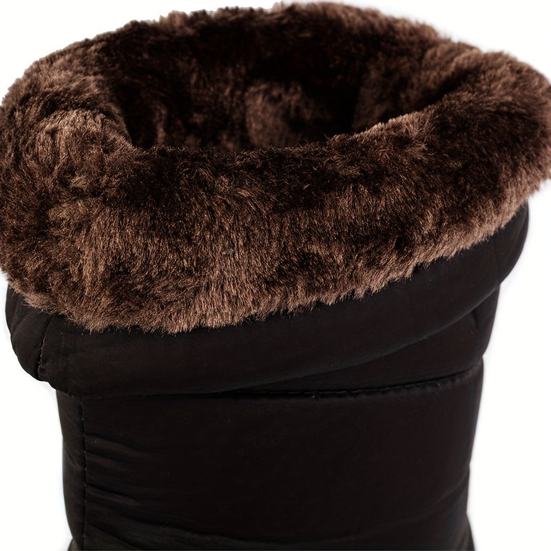 Śniegowce Damskie Ocieplane Do Łydki | Buty Zimowe Antypoślizgowe