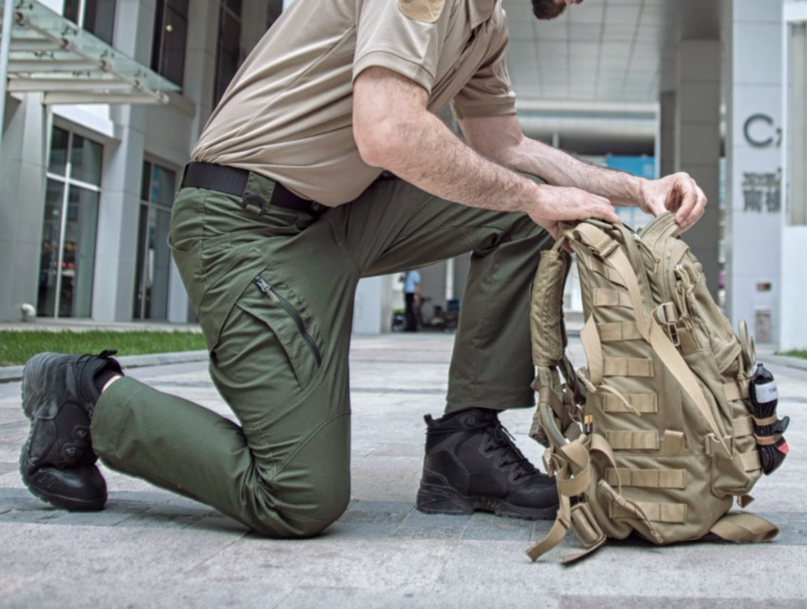 Spodnie Męskie Taktyczne Cargo Wielokieszeniowe | Do Trekkingu I Na Co Dzień