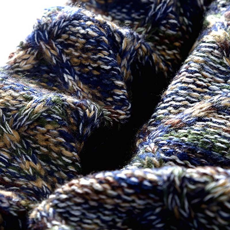 Sweter Męski Wzorzysty Okrągły Dekolt | Na Co Dzień i Do Pracy