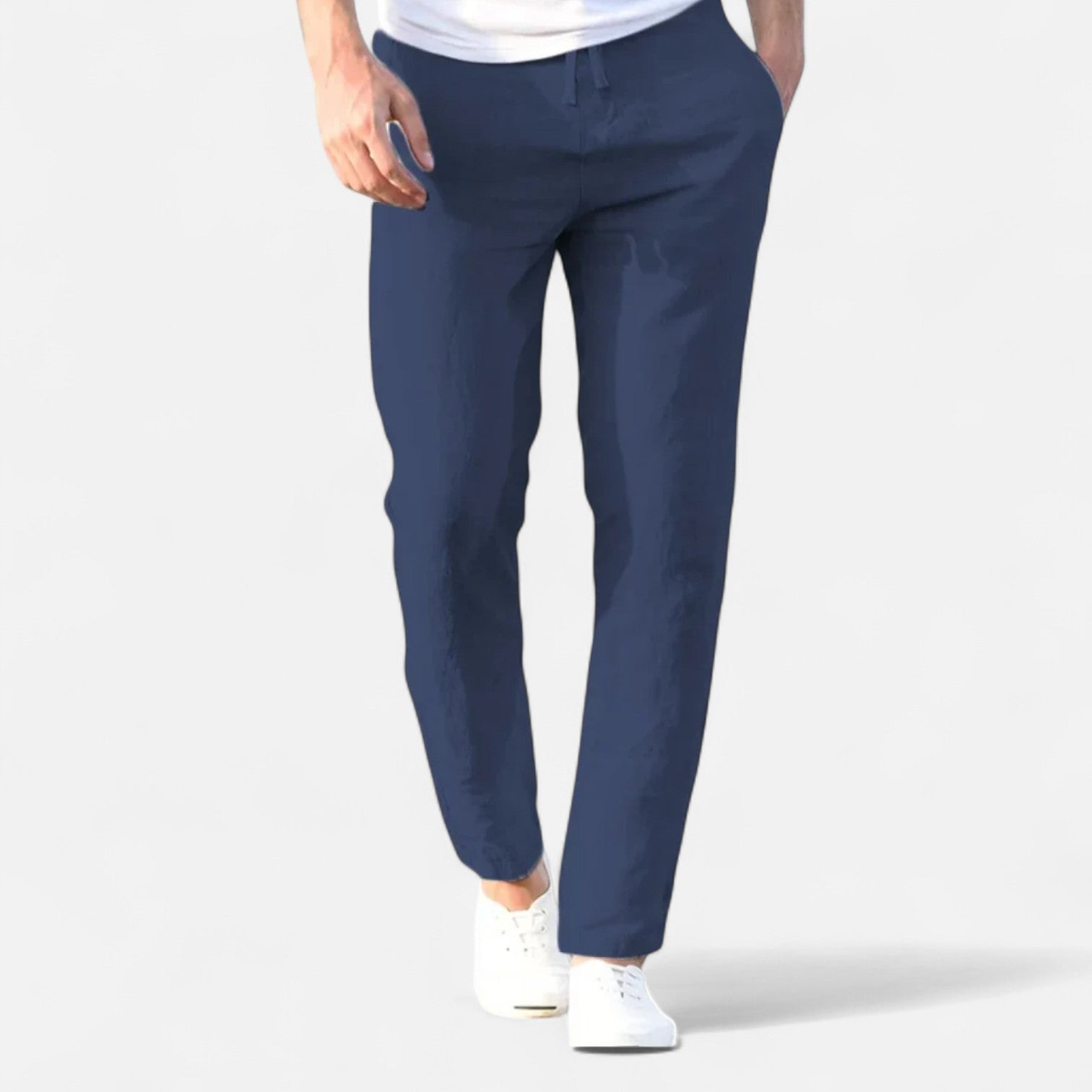 Spodnie Męskie Casual Fit Z Pasem