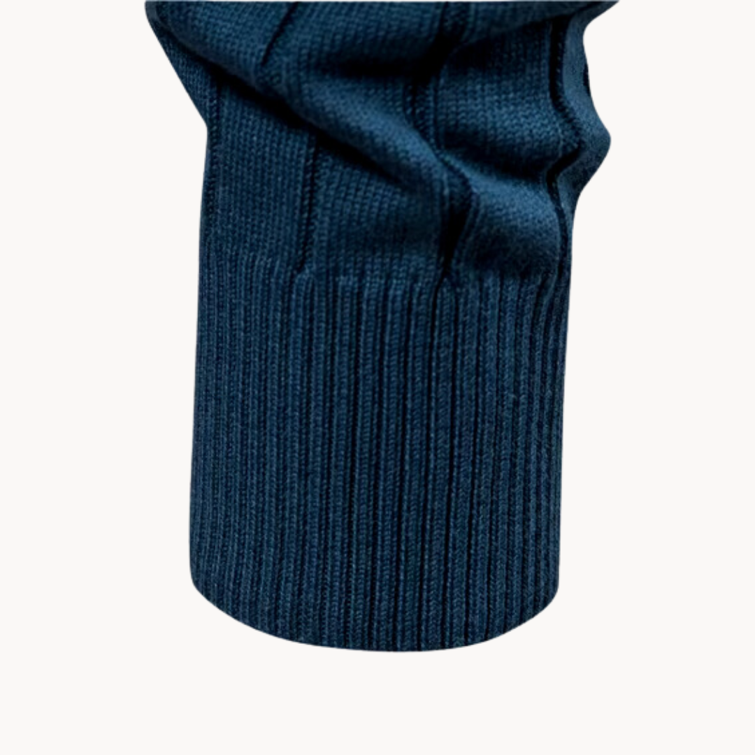 Męski Sweter Rozpinany | Wysoki Kołnierz Do Warstwowania Na Co Dzień