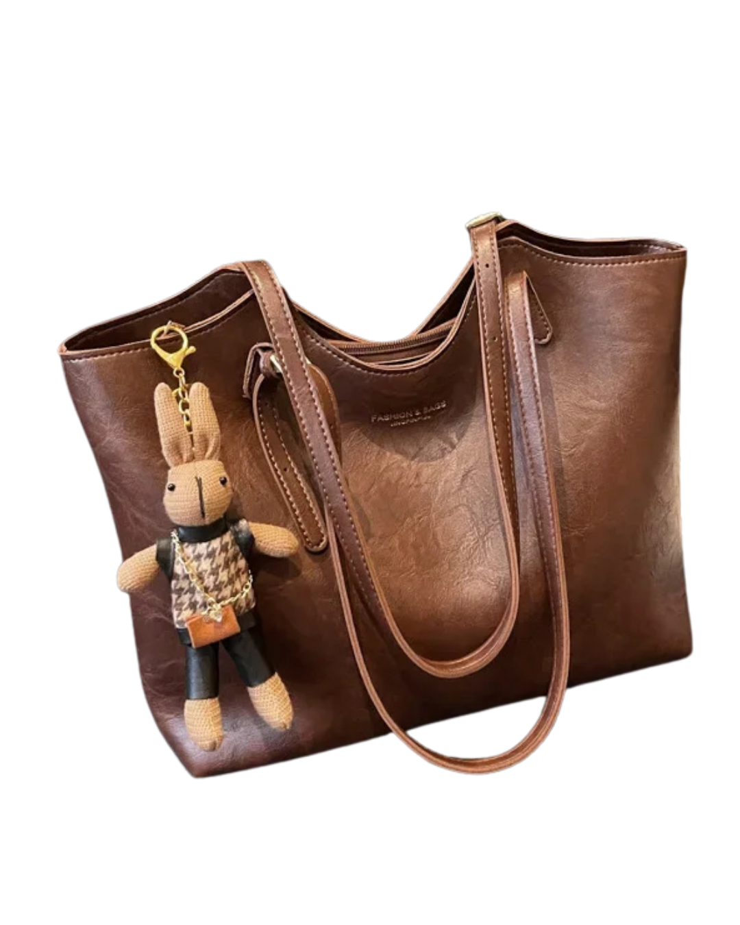 Torebka Damska Ramię Duża Pojemna Z Zamkiem | Codzienna i Do Pracy