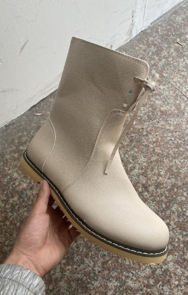 Buty Zimowe Damskie Ocieplane Kozaki Do Półłydki Sznurowane