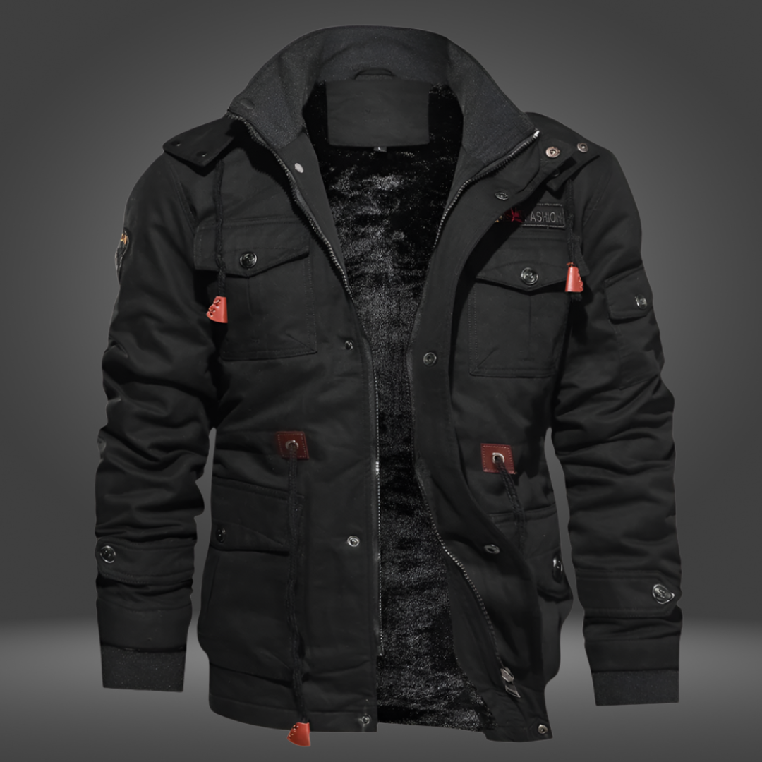 Męska Kurtka Zimowa | Bomber Ciepła i Funkcjonalna
