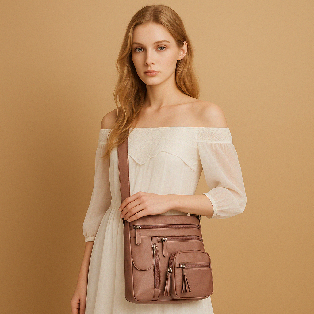 Torebka Damska Antykradzieżowa Konwertowalna Crossbody Plecak | Wielokieszeniowa Na Co Dzień Podróże i Miasto