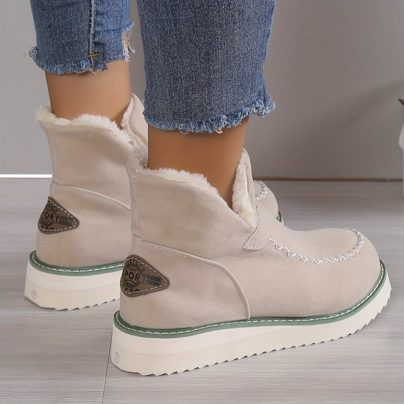 Damskie Buty Zimowe | Ocieplane Botki z Futerkiem Kozaki