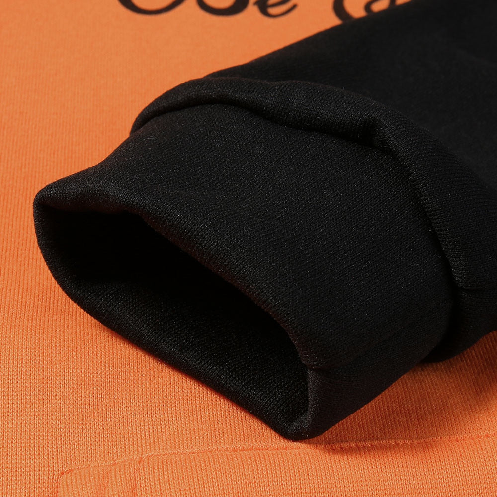 Sweter Męski | Bluza Z Kapturem Z Nadrukiem